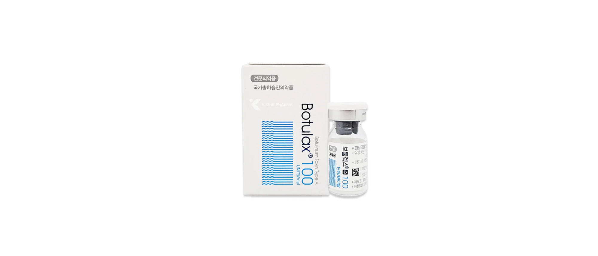 Botulax 100 Units product vial on a clean white background