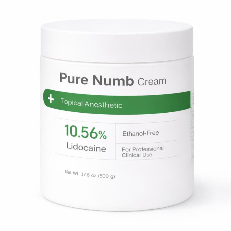 Authentic Pure Numb Cream 10.56% Lidocaine Ethanol-Free Topical Anesthetic Numbing Cream Korea Wholesale