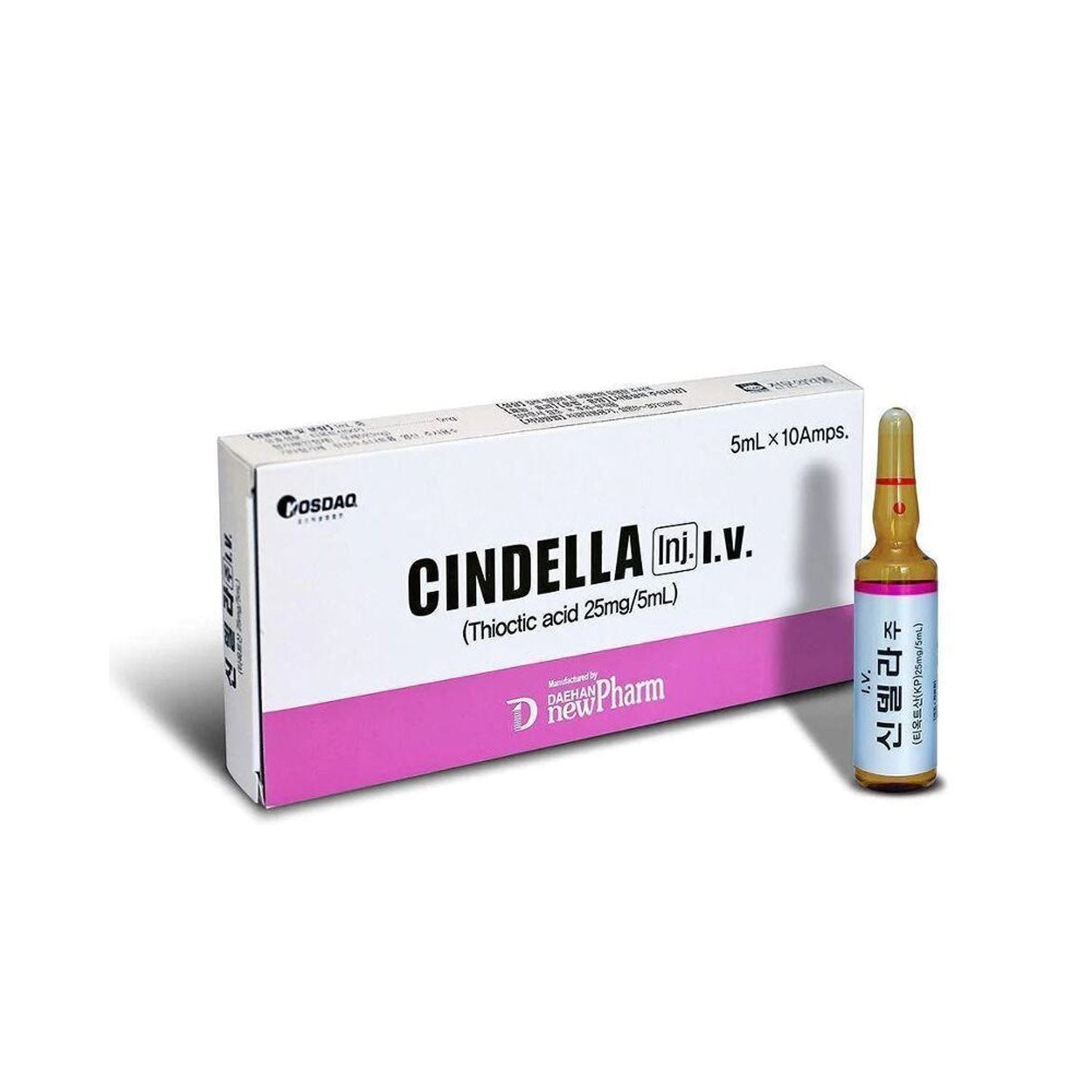 Authentic CINDELLA Inj Thioctic Acid Whitening Antioxidant Korea Wholesale