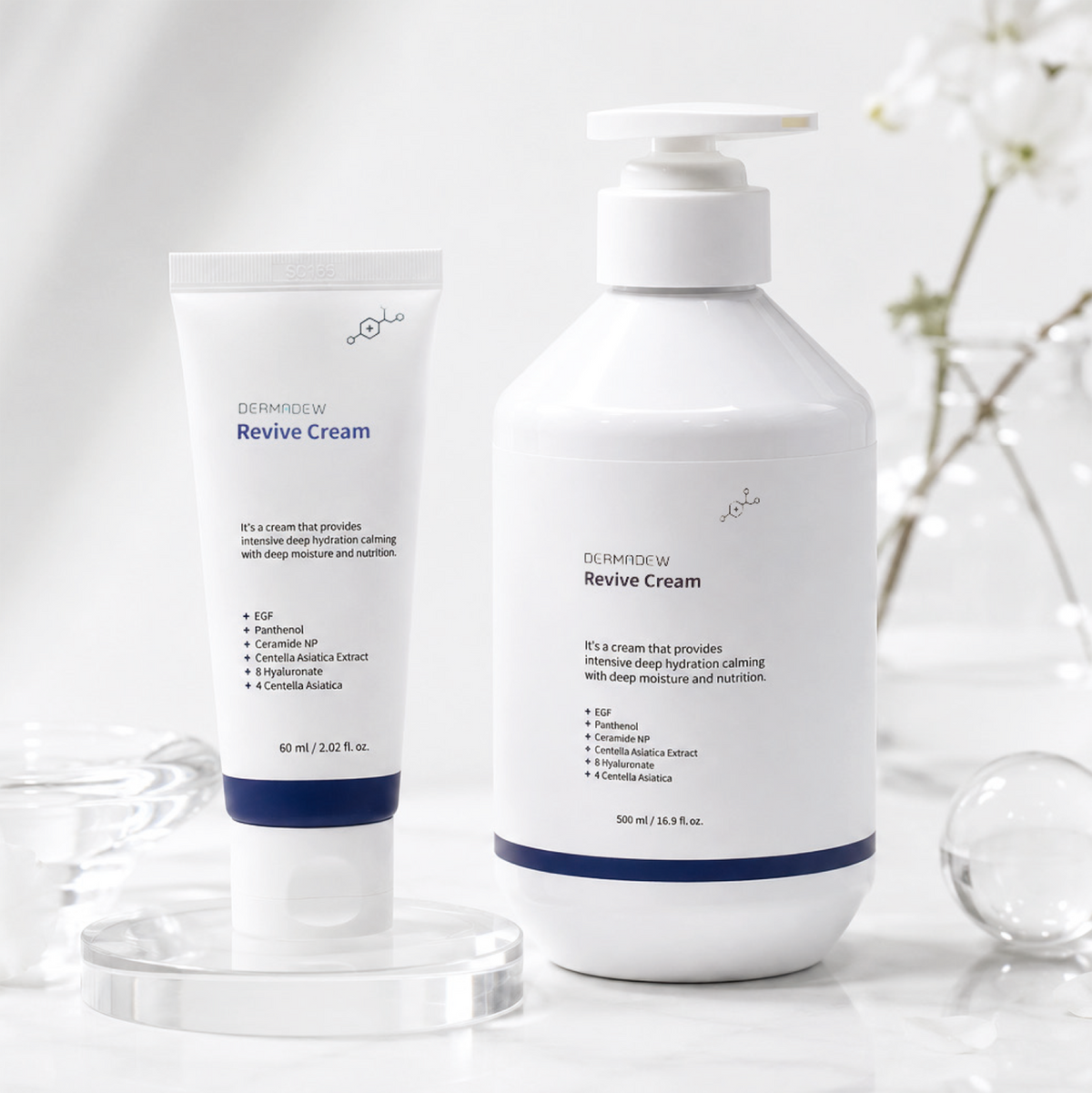 Authentic Dermadew Revive Cream EGF Panthenol Ceramide NP Post-Procedure Recovery Cream Korea Wholesale