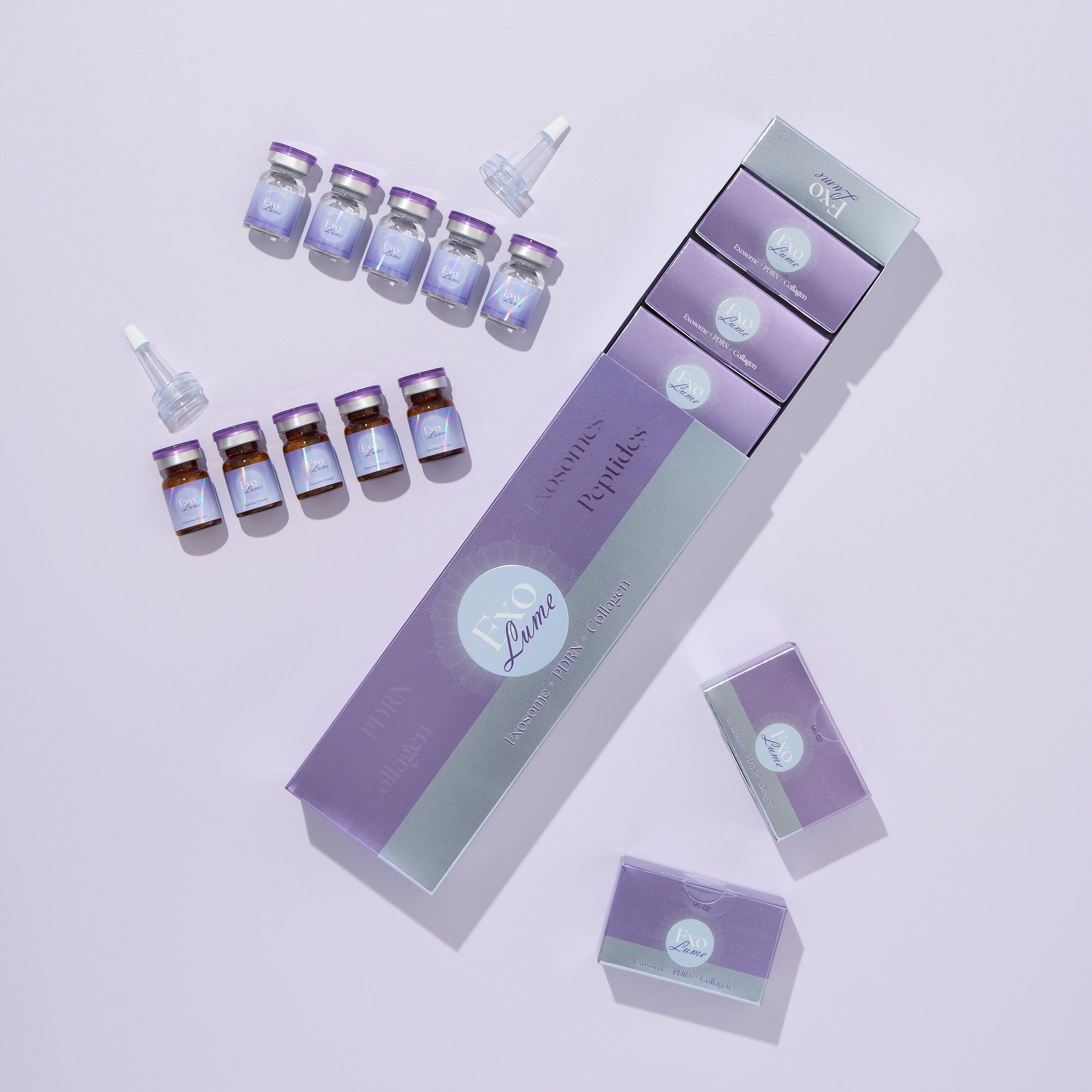 Authentic EXOLUME Exosome Skin Booster PDRN Collagen Peptide Korea Wholesale