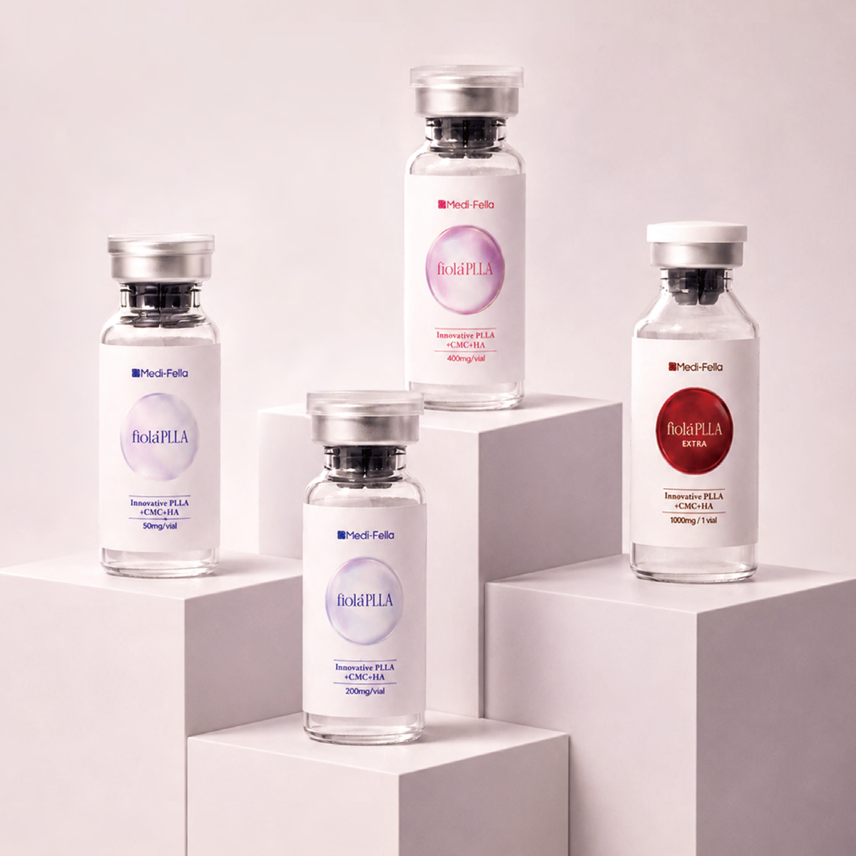 Authentic Fiola PLLA Soft Mid Hard Extra PLLA HA CMC Collagen Biostimulator Skin Rejuvenation Body Volumizing Korea Wholesale