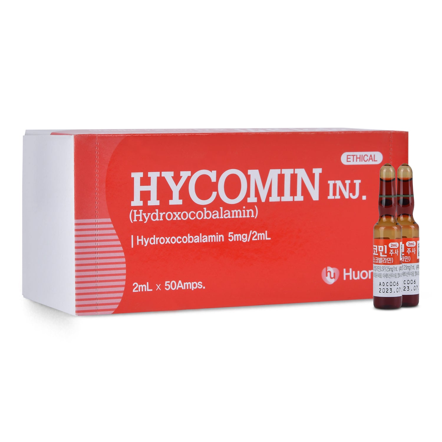 Authentic HYCOMIN Inj Hydroxocobalamin Vitamin B12 Injection Korea Wholesale