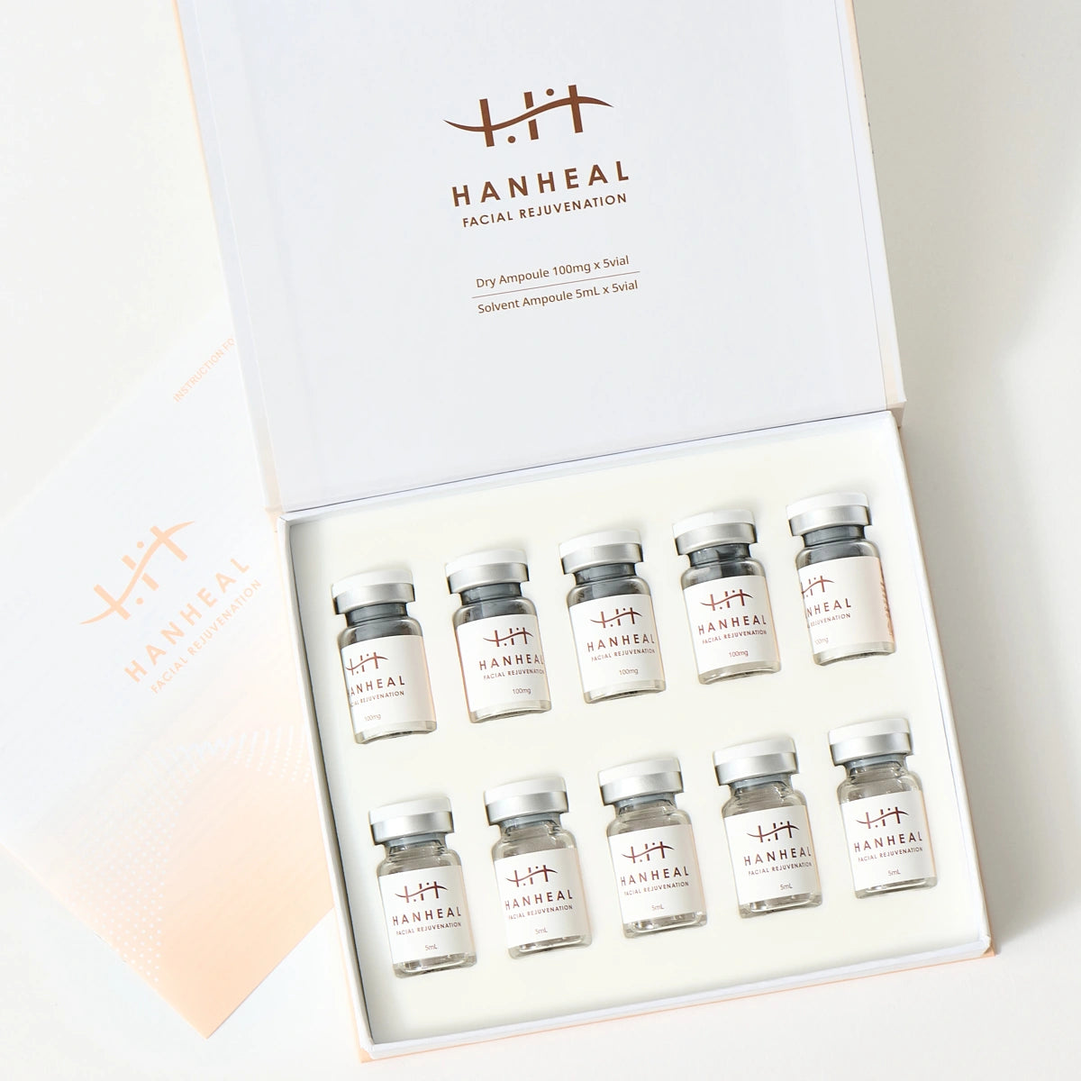 Authentic Hanheal Exosome Facial Rejuvenation Sodium Hyaluronate PDRN Copper Tripeptide Skin Booster Anti-Aging Korea Wholesale