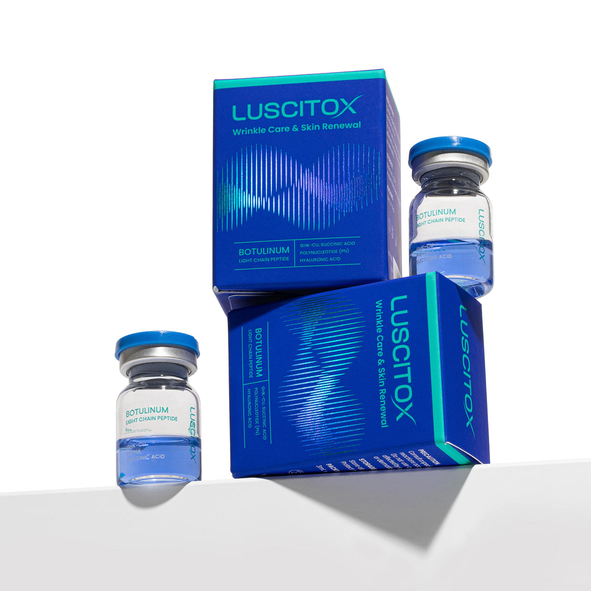 Authentic LusciTox Botulinum Light Chain Peptide GHK-Cu Polynucleotide Wrinkle Care Skin Booster Korea Wholesale