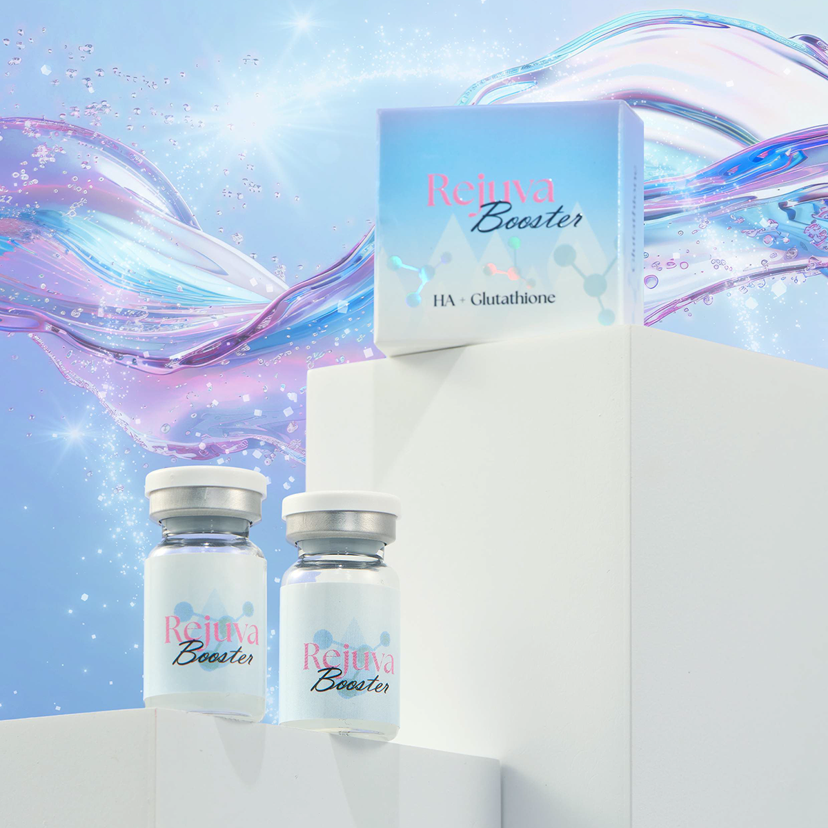 Authentic Rejuva Booster Glutathione Cross-linked HA Skin Brightening Whitening Korea Wholesale